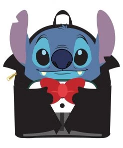 LOUNGEFLY DISNEY LILO & STITCH VAMPIRE STITCH BOW TIE MINI BACKPACK PRE-ORDER SEPT
