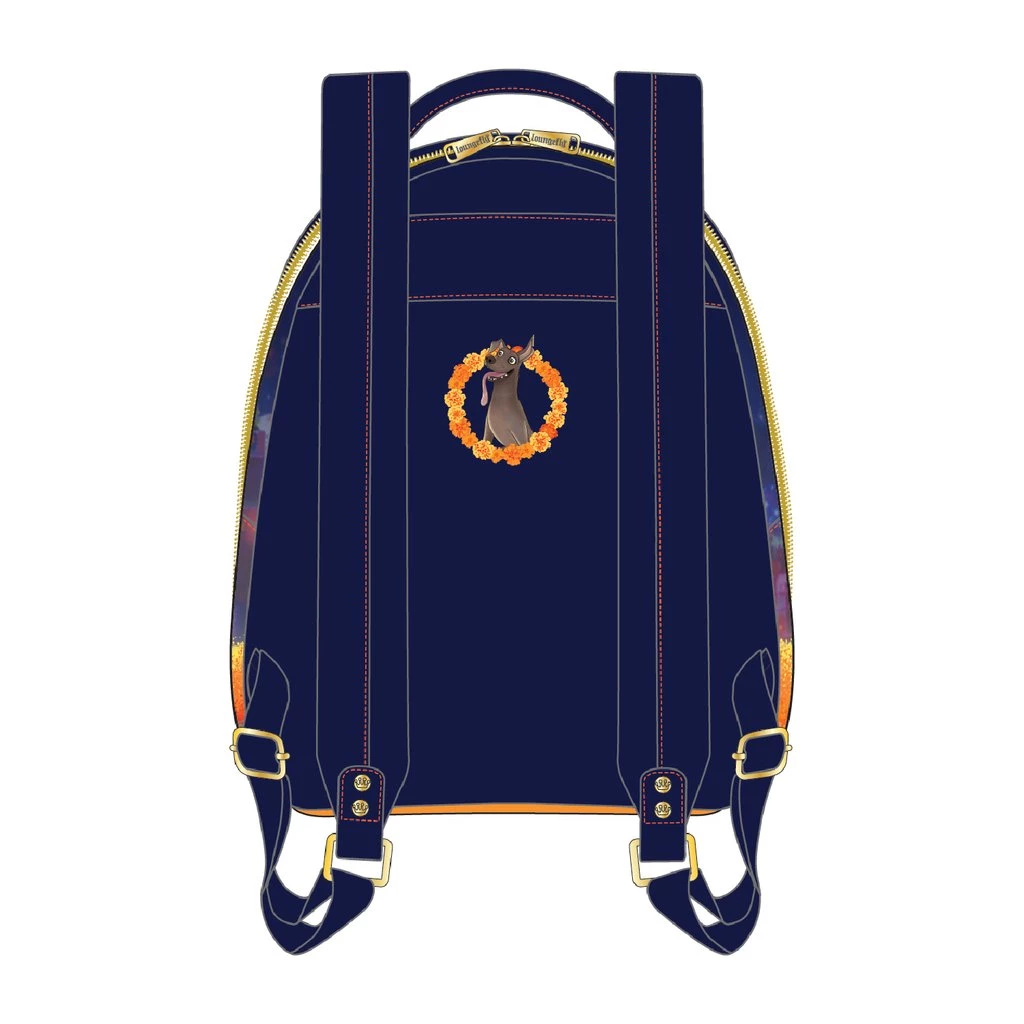 LOUNGEFLY PIXAR COCO MARIGOLD BRIDGE MINI BACKPACK IN STOCK NOW!