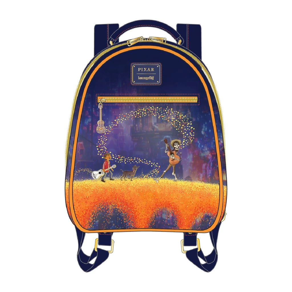 LOUNGEFLY PIXAR COCO MARIGOLD BRIDGE MINI BACKPACK IN STOCK NOW!