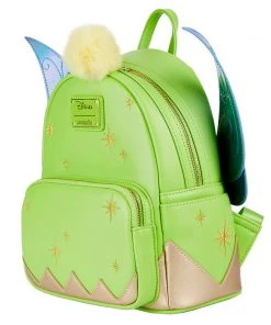 LOUNGEFLY DISNEY TINKERBELL W/ IRIDESCENT WINGS MINI BACKPACK COLLECTORS OUTLET EXCLUSIVE