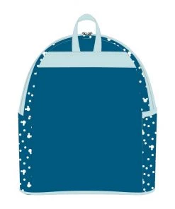 LOUNGEFLY DISNEY SNOWMAN MICKEY AND MINNIE MOUSE SNOW GLOBE MINI BACKPACK