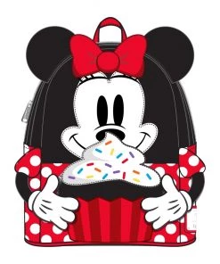 LOUNGEFLY DISNEY MINNIE MOUSE SPRINKLE CUPCAKE COSPLAY MINI BACKPACK