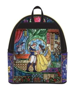 LOUNGEFLY DISNEY BEAUTY AND THE BEAST BELLE CASTLE MINI BACKPACK