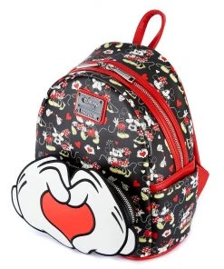 LOUNGEFLY DISNEY Mickey And Minnie Mouse Valentines Mini Backpack