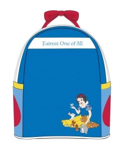 LOUNGEFLY DISNEY SNOW WHITE COSPLAY BOW HANDLE MINI BACKPACK
