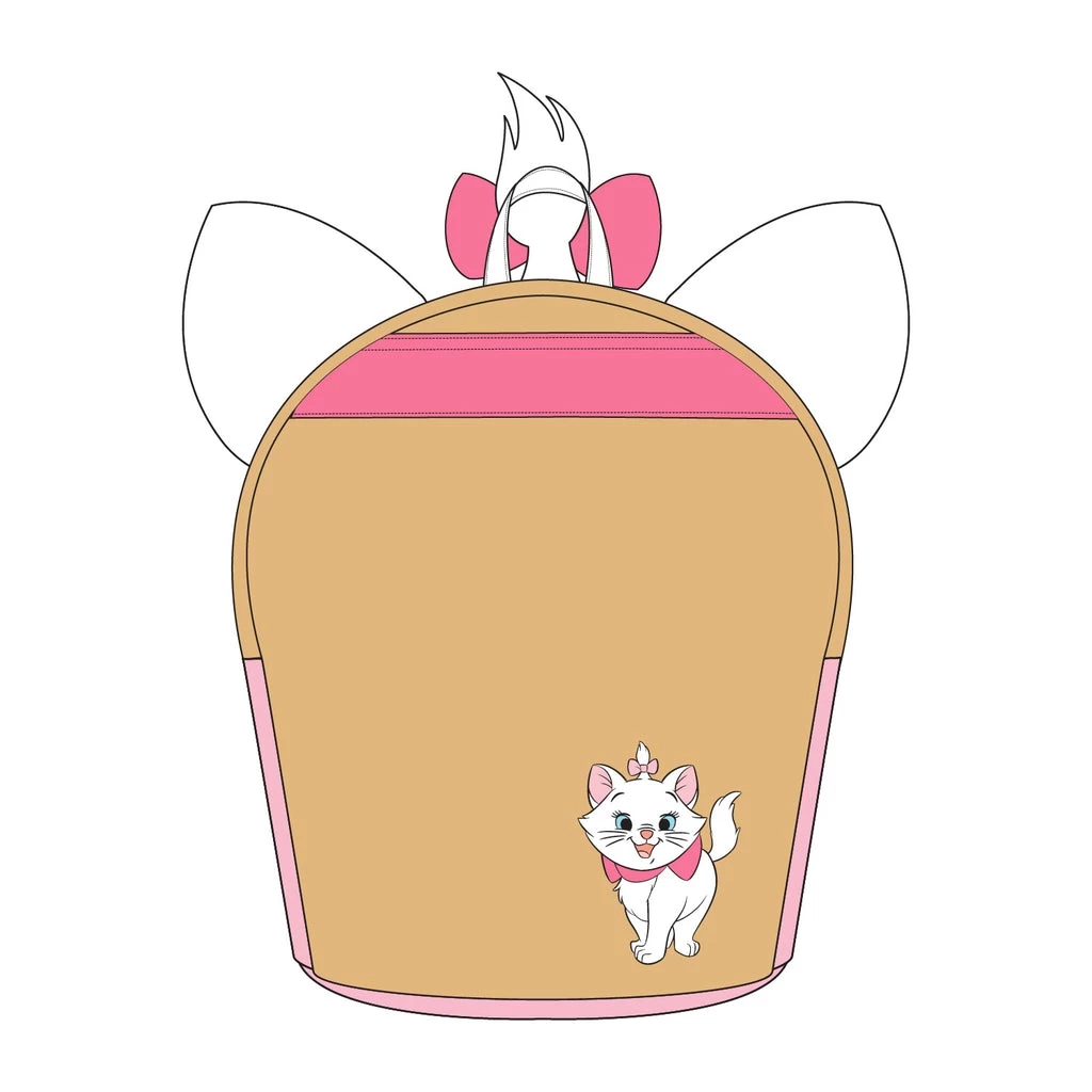LOUNGEFLY DISNEY Marie Sprinkle Cupcake Cosplay Mini Backpack