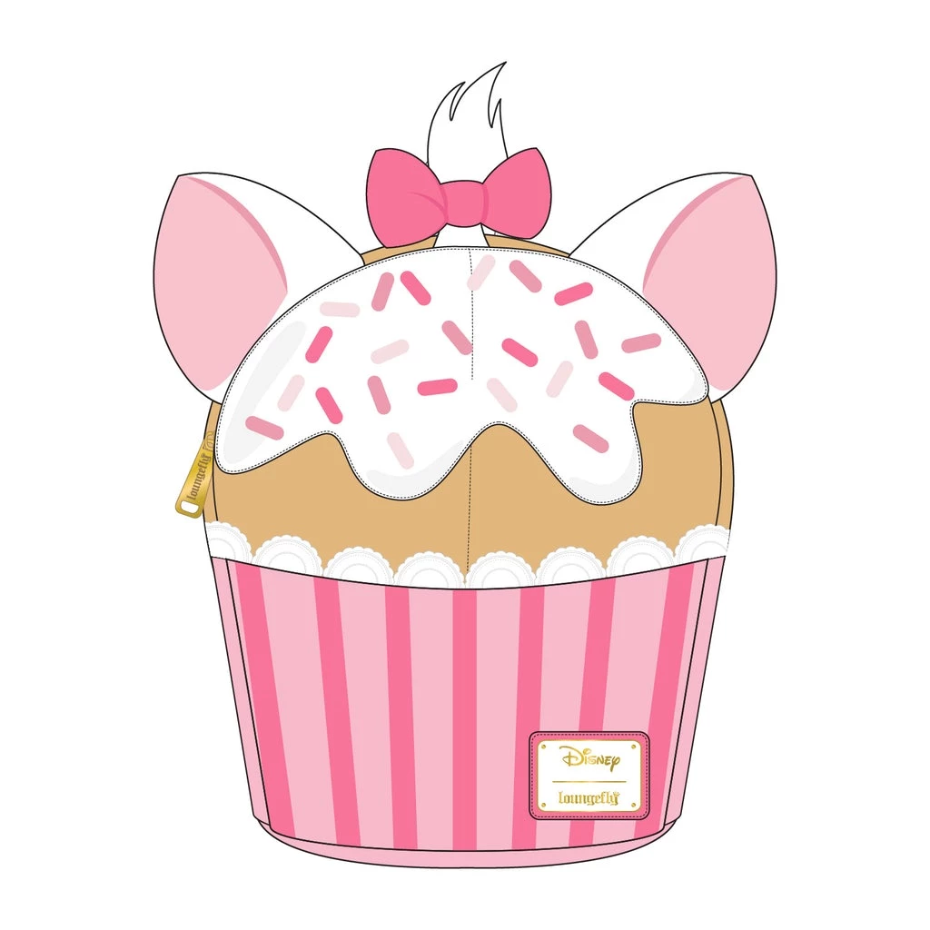 LOUNGEFLY DISNEY Marie Sprinkle Cupcake Cosplay Mini Backpack