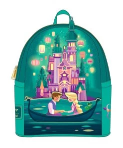 LOUNGEFLY Disney Tangled Rapunzel Castle Mini Backpack
