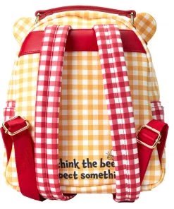LOUNGEFLY DISNEY Winnie The Pooh Gingham Cosplay Mini Backpack