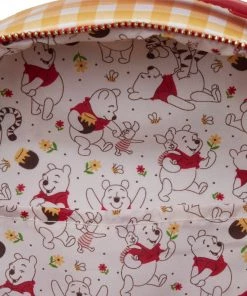 LOUNGEFLY DISNEY Winnie The Pooh Gingham Cosplay Mini Backpack