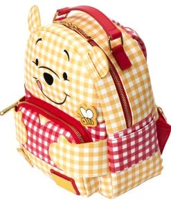 LOUNGEFLY DISNEY Winnie The Pooh Gingham Cosplay Mini Backpack
