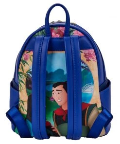 LOUNGEFLY DISNEY Mulan Castle Light Up Mini Backpack