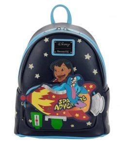 LOUNGEFLY DISNEY Lilo & Stitch Space Adventure Glow In The Dark Mini Backpack