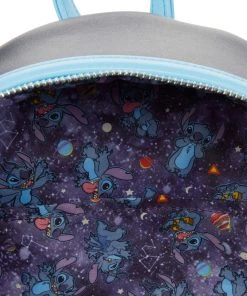 LOUNGEFLY DISNEY Lilo & Stitch Space Adventure Glow In The Dark Mini Backpack