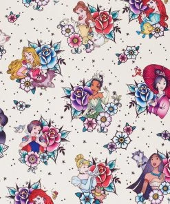 LOUNGEFLY DISNEY Princess Floral Tattoo Mini Backpack