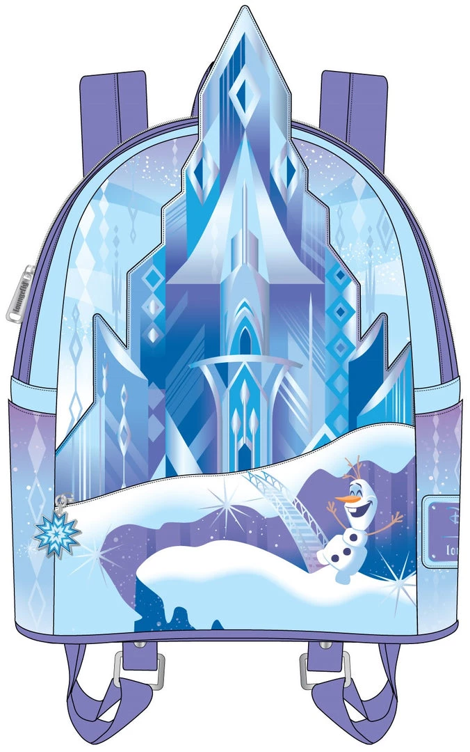 LOUNGEFLY DISNEY Frozen Princess Elsa Castle Mini Backpack