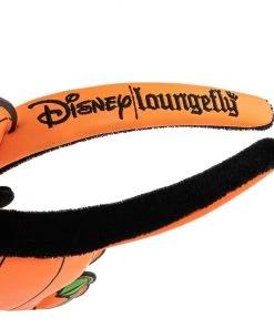 LOUNGEFLY DISNEY MICKEY-O-LANTERN GLOW IN THE DARK EARS HEADBAND IN STOCK!
