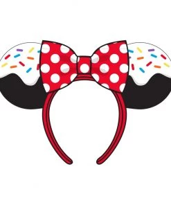LOUNGEFLY DISNEY MINNIE MOUSE SPRINKLE CUPCAKE EARS HEADBAND