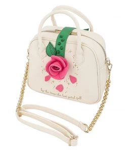 LOUNGEFLY DISNEY BEAUTY & THE BEAST ROSE CROSSBODY PURSE BAG