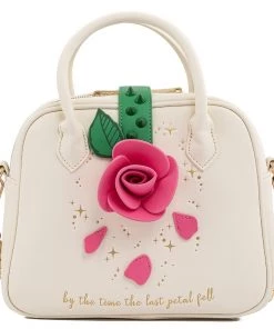 LOUNGEFLY DISNEY BEAUTY & THE BEAST ROSE CROSSBODY PURSE BAG