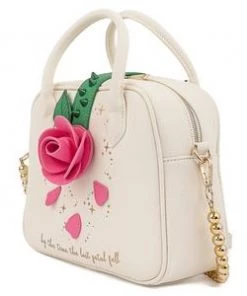 LOUNGEFLY DISNEY BEAUTY & THE BEAST ROSE CROSSBODY PURSE BAG
