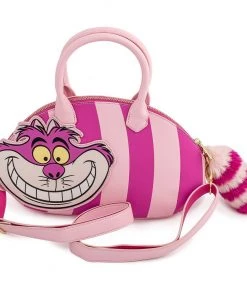 LOUNGEFLY DISNEY ALICE IN WONDERLAND CHESHIRE CAT CROSSBODY PURSE BAG