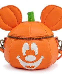 LOUNGEFLY DISNEY MICKEY-O-LANTERN GLOW IN THE DARK CROSSBODY BAG SEPT PRE-ORDER