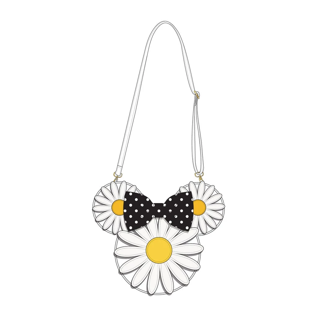 LOUNGEFLY DISNEY Minnie Mouse Daisy Crossbody Bag