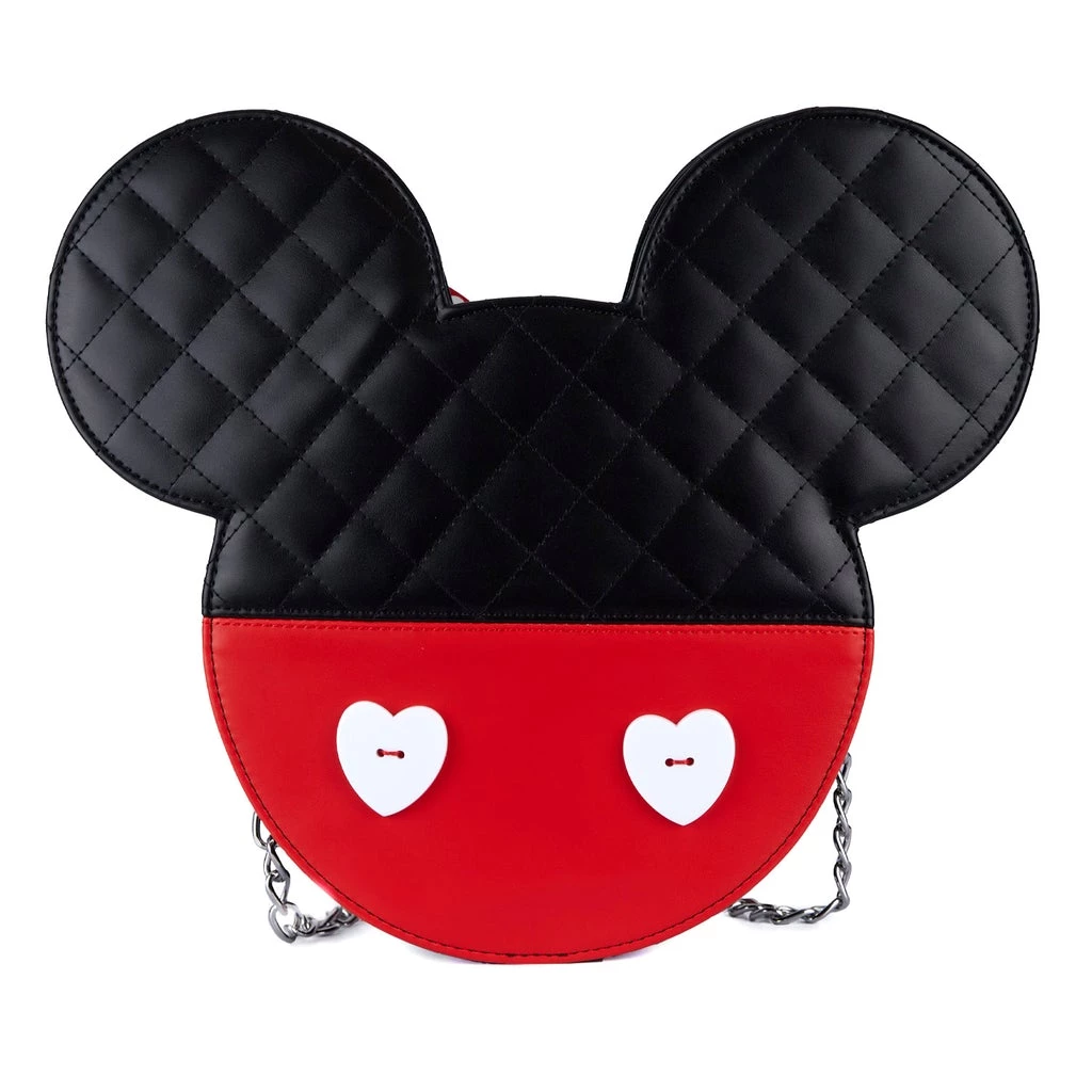LOUNGEFLY DISNEY Mickey And Minnie Mouse Valentines Reversible Crossbody Bag