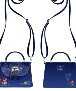 LOUNGEFLY DISNEY THE LITTLE MERMAID ARIEL FIREWORKS CROSS BODY BAG