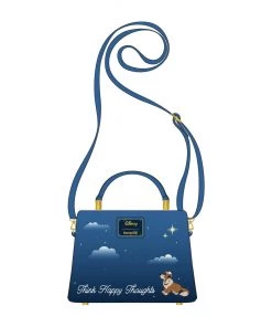 LOUNGEFLY DISNEY Peter Pan Clock Glow In The Dark Crossbody Bag