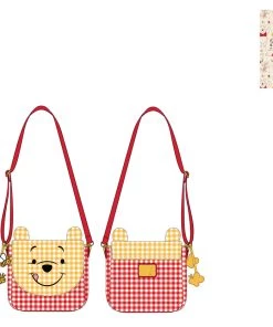 LOUNGEFLY DISNEY Winnie The Pooh Gingham Cosplay Crossbody Bag
