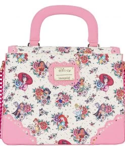 LOUNGEFLY DISNEY Princess Floral Tattoo Crossbody Bag