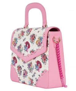 LOUNGEFLY DISNEY Princess Floral Tattoo Crossbody Bag
