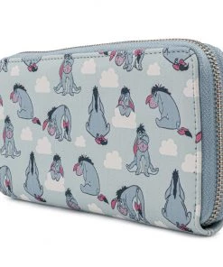 LOUNGEFLY DISNEY WINNIE THE POOH EEYORE ZIP AROUND WALLET