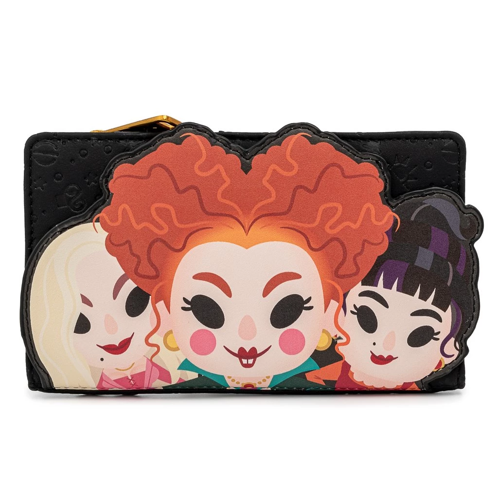 LOUNGEFLY DISNEY HOCUS POCUS SANDERSON SISTERS FLAP WALLET