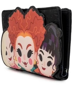 LOUNGEFLY DISNEY HOCUS POCUS SANDERSON SISTERS FLAP WALLET