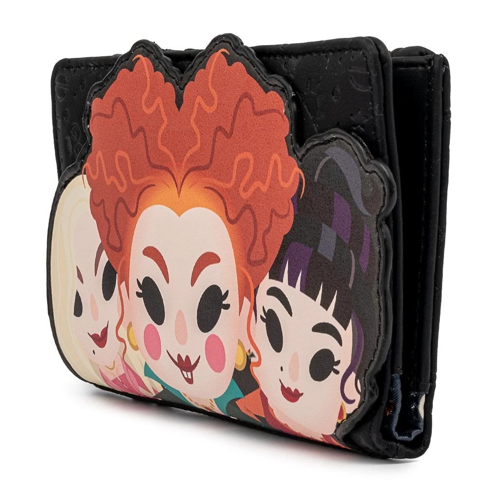 LOUNGEFLY DISNEY HOCUS POCUS SANDERSON SISTERS FLAP WALLET