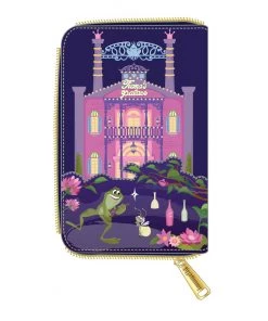 LOUNGEFLY DISNEY PRINCESS & THE FROG TIANA'S PALACE ZIP AROUND WALLET