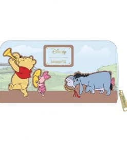 LOUNGEFLY DISNEY WINNIE THE POOH 95TH ANNIVERSARY ZIP AROUND WALLET