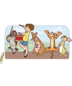LOUNGEFLY DISNEY WINNIE THE POOH 95TH ANNIVERSARY ZIP AROUND WALLET
