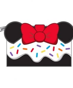 LOUNGEFLY SALE! LOUNGEFLY DISNEY MINNIE MOUSE OH MY COSPLAY SWEETS SPRINKLE CUPCAKE COSPLAY FLAP WALLET