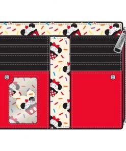 LOUNGEFLY SALE! LOUNGEFLY DISNEY MINNIE MOUSE OH MY COSPLAY SWEETS SPRINKLE CUPCAKE COSPLAY FLAP WALLET