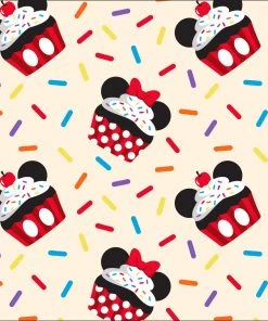 LOUNGEFLY DISNEY MINNIE MOUSE SPRINKLE CUPCAKE EARS HEADBAND