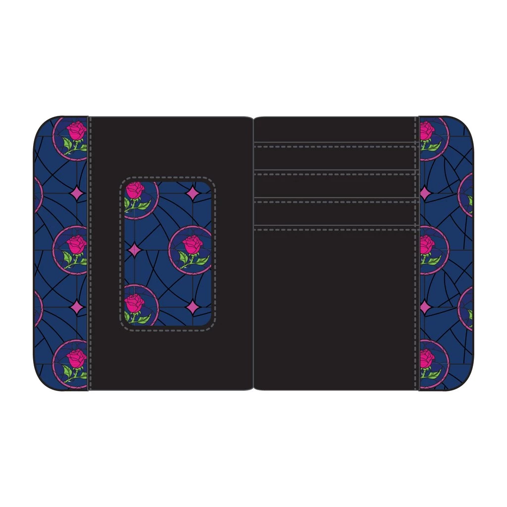 LOUNGEFLY DISNEY BEAUTY AND THE BEAST BELLE CASTLE ZIP AROUND WALLET PRE-ORDER NOV/DEC LOUNGEFLY PRE ORDER