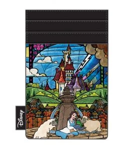 LOUNGEFLY DISNEY BEAUTY AND THE BEAST BELLE CASTLE CARD HOLDER PRE-ORDER NOV/DEC LOUNGEFLY PRE ORDER
