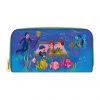 LOUNGEFLY DISNEY BEDKNOBS AND BROOMSTICKS UNDERWATER ZIP AROUND WALLET