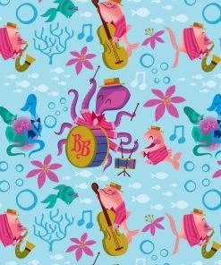 LOUNGEFLY DISNEY BEDKNOBS AND BROOMSTICKS UNDERWATER ZIP AROUND WALLET