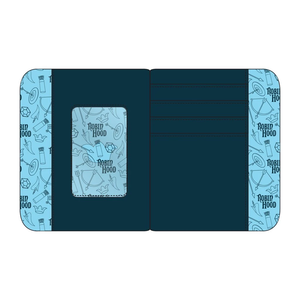 LOUNGEFLY DISNEY ROBIN HOOD SHERWOOD ZIP AROUND WALLET