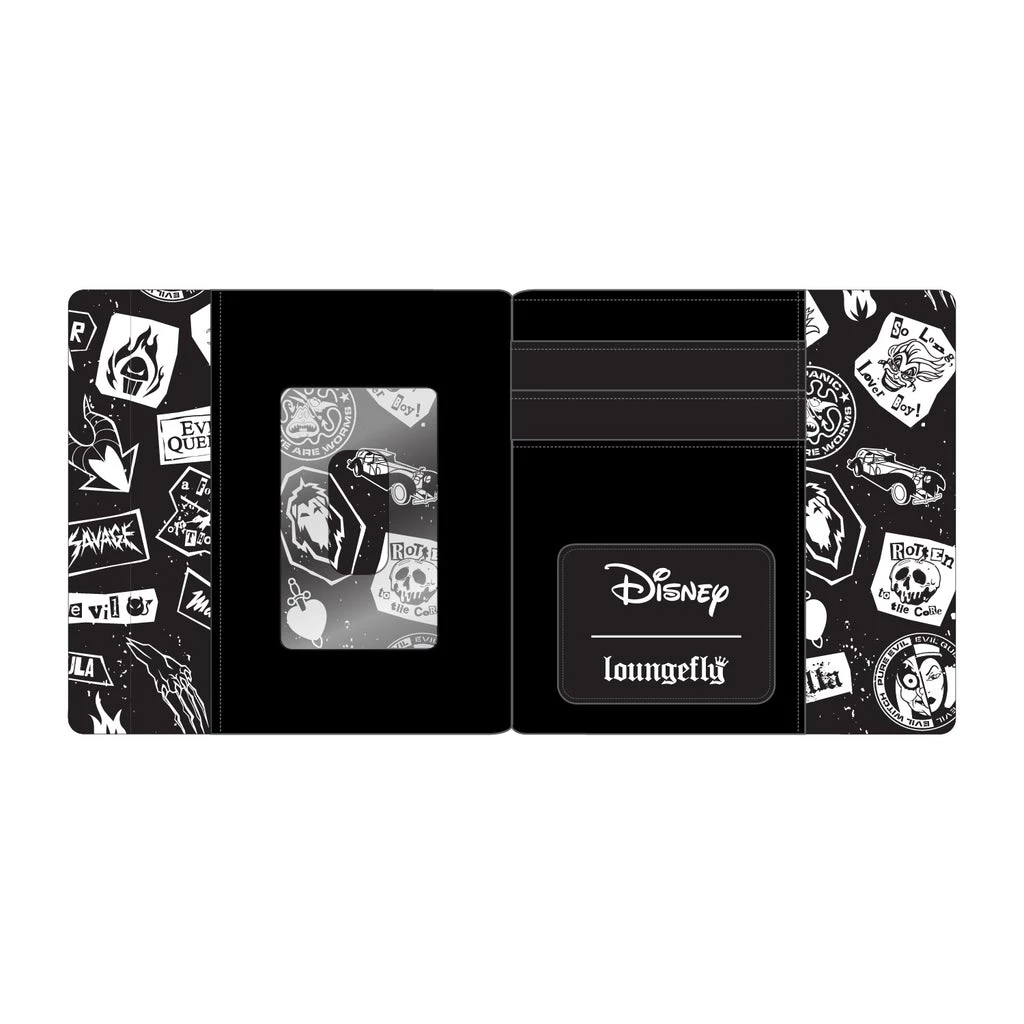LOUNGEFLY DISNEY Villains Club Zip Around Wallet